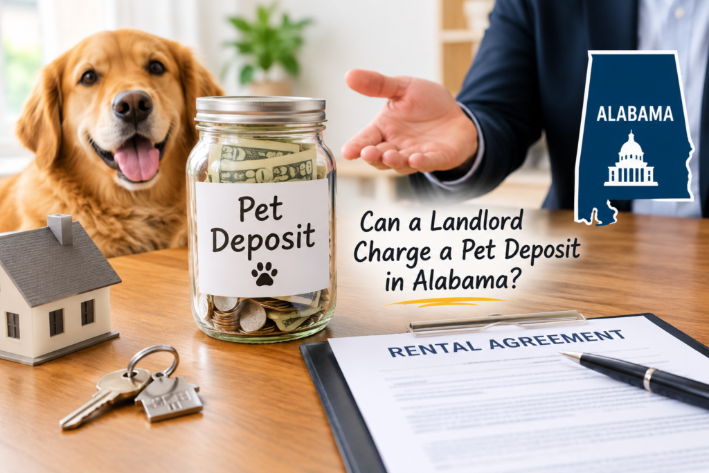 Can a Landlord Charge a Pet Deposit in Alabama